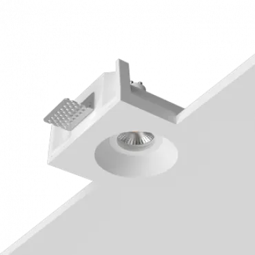 Встраиваемый гипсовый светильник под сменную лампу LeDron LUMI SQ1 125x125 D80 Встраиваемый гипсовый светильник под сменную лампу LeDron LUMI SQ1 125x125 D80