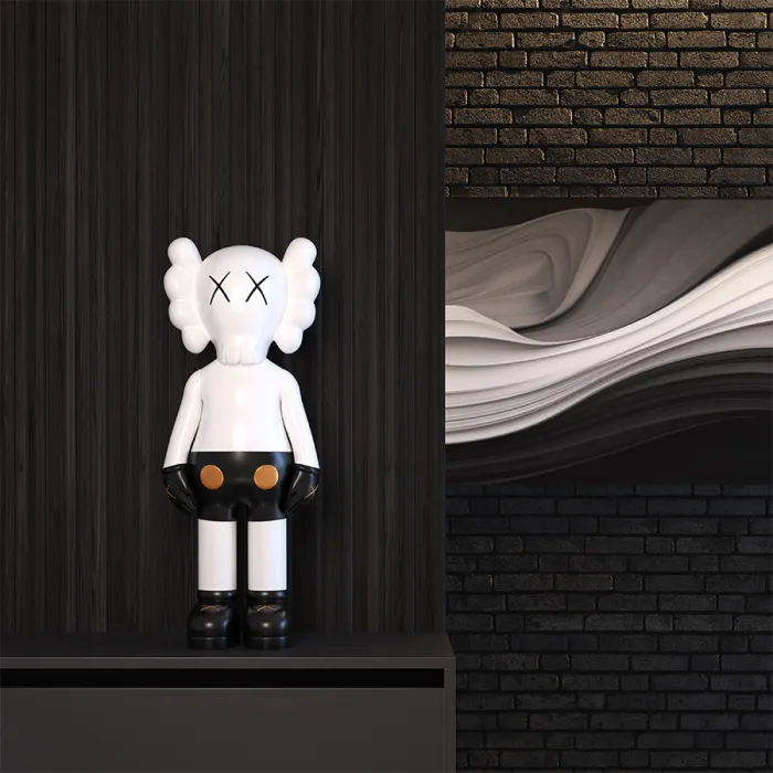 Дизайнерская статуэтка LeDron KAWS Mini 61A grey от ImperiumLoft