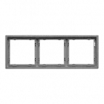 Рамка на 3 поста для розеток и выключателей LeDron 3 Frame PC Light Grey