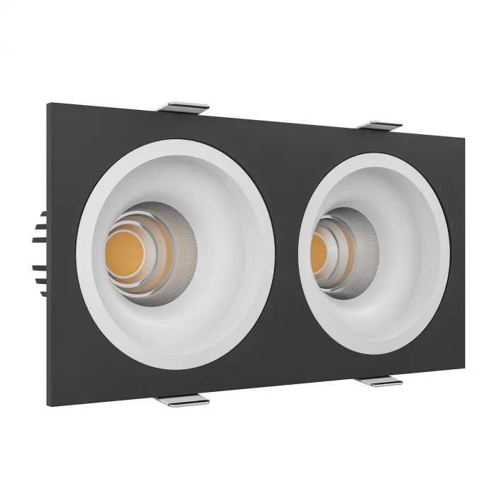 Встраиваемый светодиодный светильник LeDron LEVEL LEVEL SQ2 Black-White TRIAC от ImperiumLoft