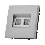 Розетка компьютерная двойная LeDron Dual CAT 6 (DATA) Light Grey