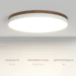 Потолочный светодиодный светильник LeDron DLC73029 DLC73029/114W Wooden 4K