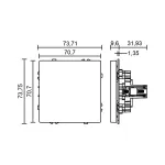 Кабельный вывод LeDron Cable Output Socket White