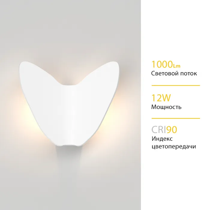 Настенный светодиодный светильник LeDron WINGS ZD8196-12W White от ImperiumLoft