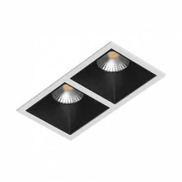 Встраиваемый светодиодный светильник LeDron LEVEL SQ 2 WHITE/BLACK