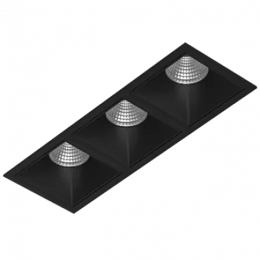 Встраиваемый светодиодный светильник LeDron RISE KIT RISE KIT 3 LED 3000K Black
