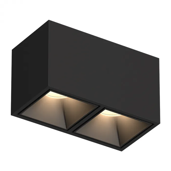 Потолочный светодиодный светильник LeDron KUBING KUBING 2 Black TRIAC 4000K от ImperiumLoft
