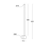 Настенный светодиодный светильник LeDron ARROW W0625 Gold от ImperiumLoft