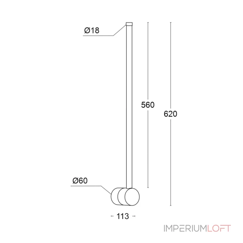 Настенный светодиодный светильник LeDron ARROW W0625 Gold от ImperiumLoft Настенный светодиодный светильник LeDron ARROW W0625 Gold от ImperiumLoft