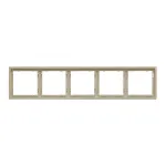 Рамка на 5 постов для розеток и выключателей LeDron 5 Frame PC Cashmere