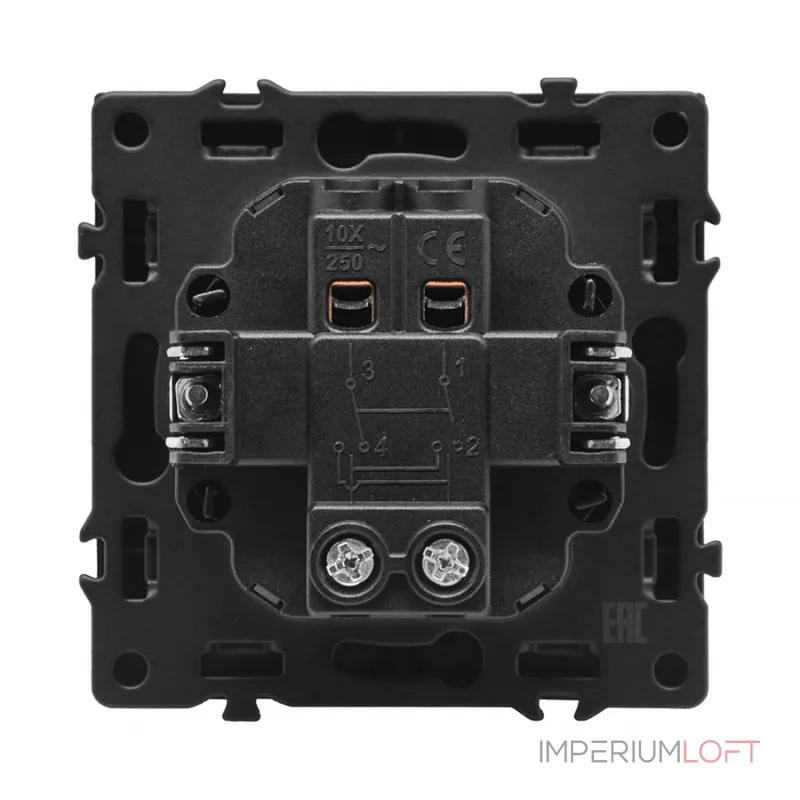 Переключатель одноклавишный перекрёстный LeDron 1 Gang Intermediate White от ImperiumLoft