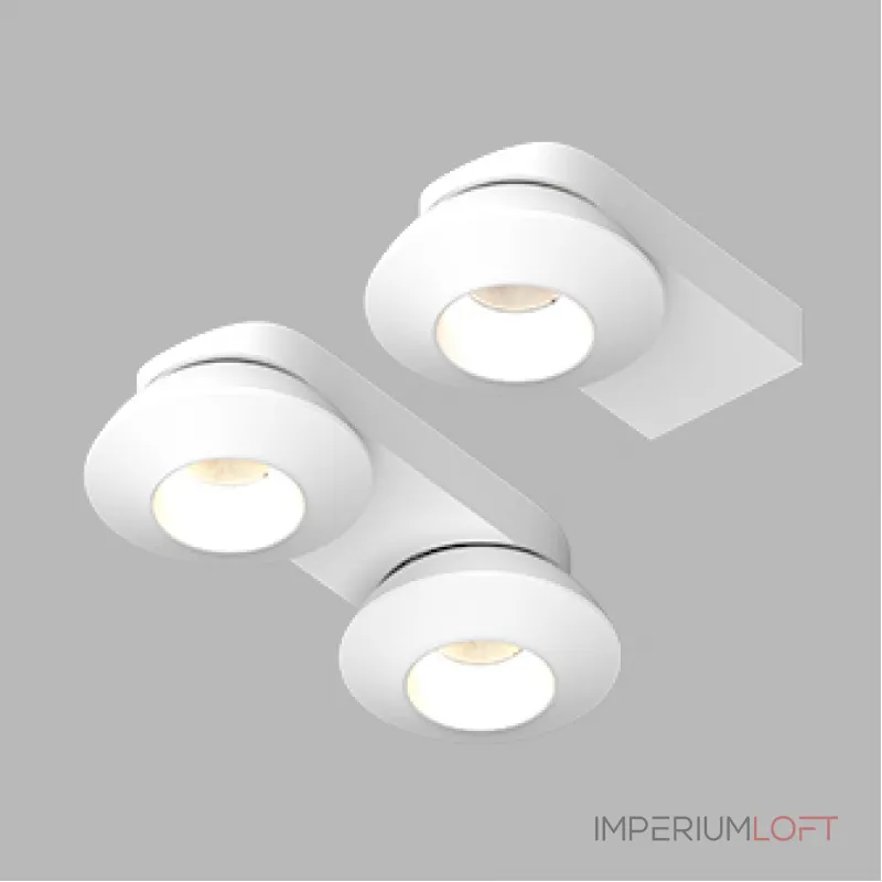 Потолочный поворотный светодиодный светильник LeDron KRIS SLIM KRIS SLIM 2 White от ImperiumLoft Потолочный поворотный светодиодный светильник LeDron KRIS SLIM KRIS SLIM 2 White от ImperiumLoft