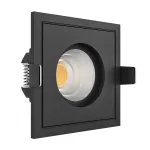 Встраиваемый светодиодный светильник LeDron BRUTAL BRUTAL SQ1 Black TRIAC 4000K
