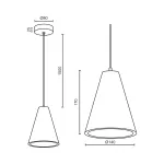 Подвесной светильник LeDron PYRAMID MH-2615W от ImperiumLoft