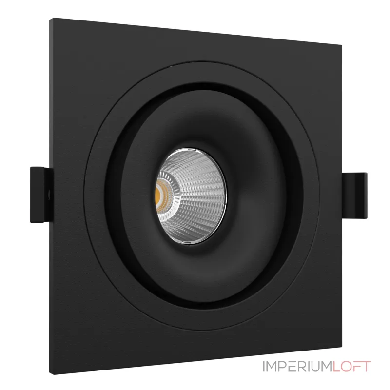 Встраиваемый поворотный светодиодный светильник LeDron MJ1006 MJ1006 SQ Black 4000K