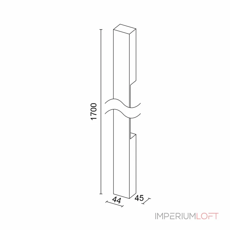 Настенный светодиодный светильник LeDron RAILING RAILING 1700 White от ImperiumLoft Настенный светодиодный светильник LeDron RAILING RAILING 1700 White от ImperiumLoft