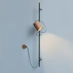 Деревянный настенный светильник под сменную лампу LeDron MYCW-YSL