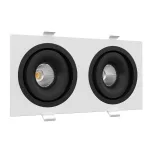 Встраиваемый поворотный светодиодный светильник LeDron MJ1006 MJ1006 SQ2 White-Black