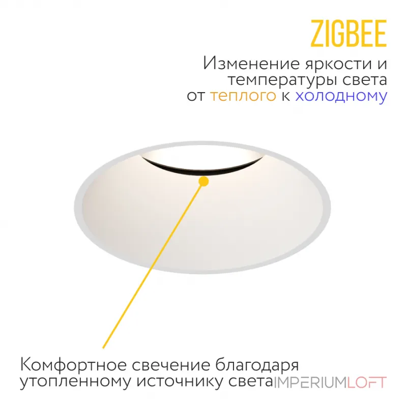 Встраиваемый светодиодный светильник под шпаклевку LeDron FQS10055-07D Встраиваемый светодиодный светильник под шпаклевку LeDron FQS10055-07D