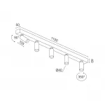 Потолочный поворотный светодиодный светильник LeDron SAGITONY SAGITONY E5 S40 Dim B-Wh от ImperiumLoft