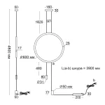 Подвесной светильник LeDron ECLIPSE Ring AP1-L BK