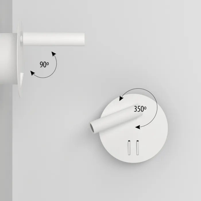 Настенный светодиодный светильник LeDron SHADE C9118 White от ImperiumLoft