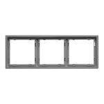 Рамка на 3 поста для розеток и выключателей LeDron 3 Frame PC Light Grey
