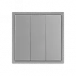 Трехклавишный выключатель LeDron 3 Gang 1 Way Light Grey