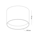 Потолочный светодиодный светильник LeDron DRUM SD3159 Black
