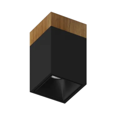 Потолочный светильник Ledron KUBING 130 Wooden Black 4000K