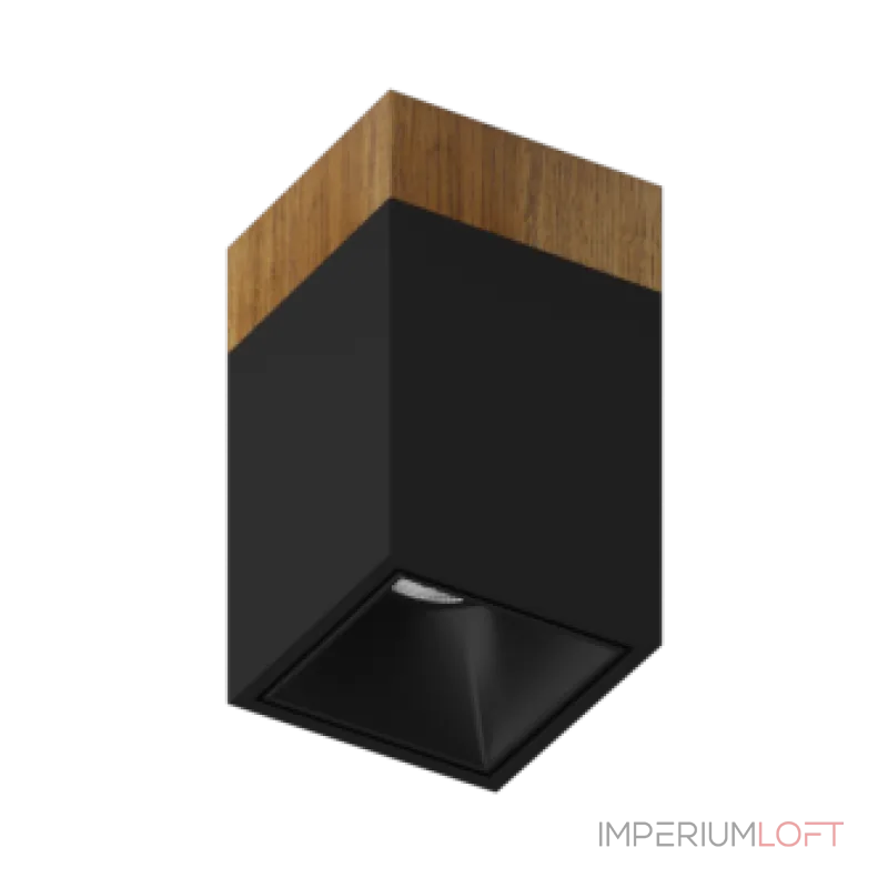 Потолочный светильник Ledron KUBING 130 Wooden Black 4000K
