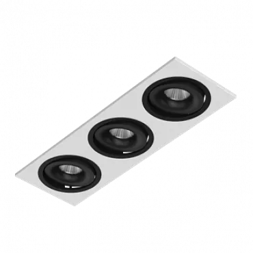 Встраиваемый поворотный светодиодный светильник LeDron MJ1006 MJ1006 SQ3 White-Black 4000K Встраиваемый поворотный светодиодный светильник LeDron MJ1006 MJ1006 SQ3 White-Black 4000K