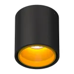 Потолочный светильник под сменную лампу LeDron KEA KEA R ED GU10 Black-Gold