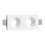 Встраиваемый гипсовый светильник под сменную лампу LeDron LUMI SQ2 107x233 D73