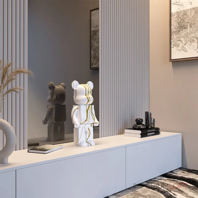 Статуэтка LeDron BEARBRICK 50E grey от ImperiumLoft Статуэтка LeDron BEARBRICK 50E grey от ImperiumLoft