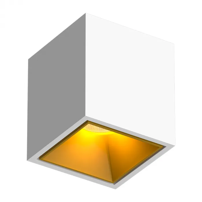 Потолочный светодиодный светильник LeDron KUBING KUBING White-Gold 4000K от ImperiumLoft