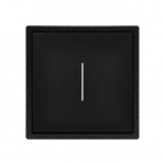 Одноклавишный проходной переключатель с LED-подсветкой LeDron 1 Gang 2 Way LED Black