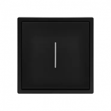 Одноклавишный проходной переключатель с LED-подсветкой LeDron 1 Gang 2 Way LED Black