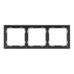Рамка на 3 поста для розеток и выключателей LeDron 3 Frame PC Grey