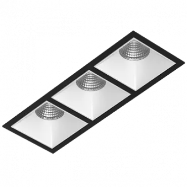 Встраиваемый светодиодный светильник LeDron RISE KIT RISE KIT 3 LED 4000K Black-White