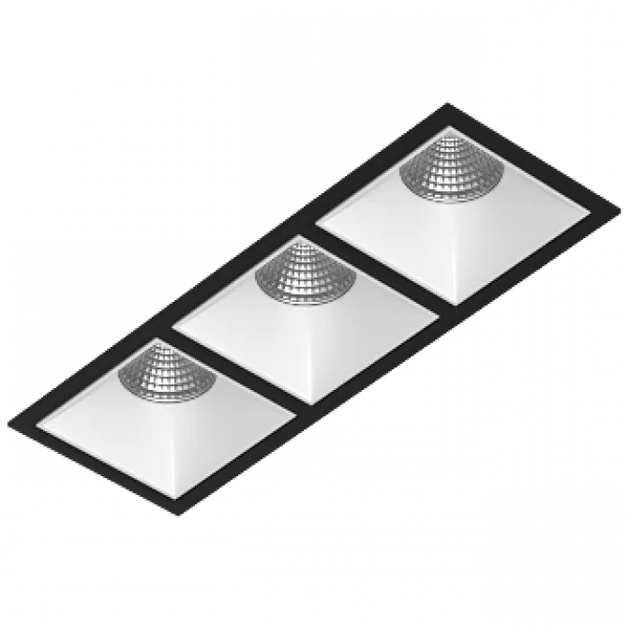 Встраиваемый светодиодный светильник LeDron RISE KIT RISE KIT 3 LED 4000K Black-White от ImperiumLoft