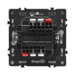 Двухклавишный проходной переключатель с LED-подсветкой LeDron 2 Gang 2 Way LED Grey