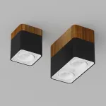 Потолочный светодиодный светильник LeDron TUBING 2 WOODEN TUBING 2 Wooden 60 Bl-Wh