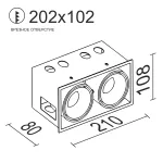 Встраиваемый поворотный светодиодный светильник LeDron NORDEL NORDEL 2 White (Triac)