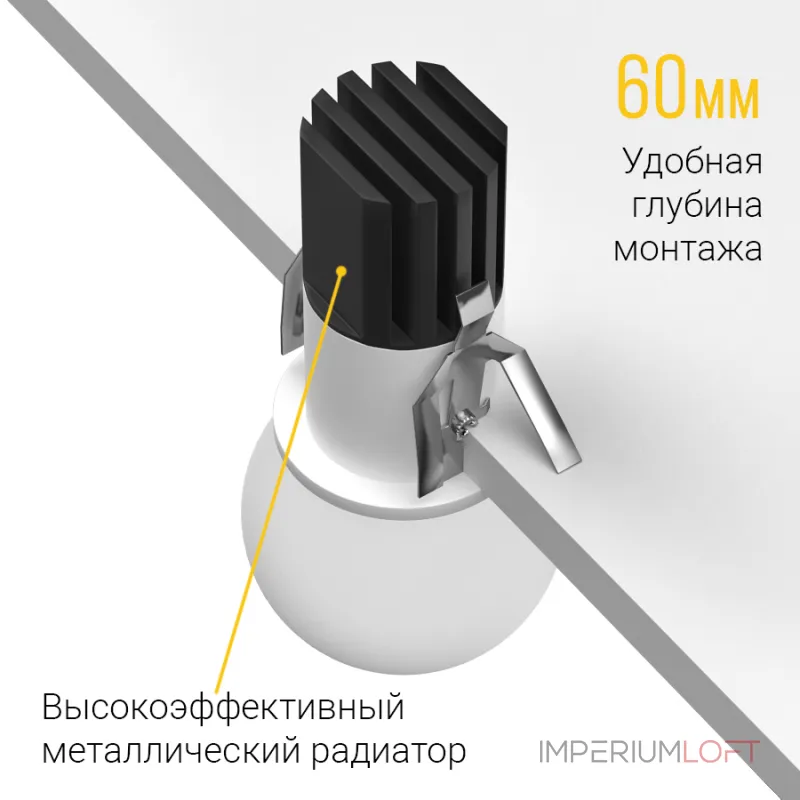 Встраиваемый светодиодный светильник LeDron SL74211/7W