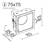 Встраиваемый светильник под сменную лампу LeDron RISE KIT1 RISE KIT1 White-Black от ImperiumLoft