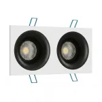 Встраиваемый светильник под сменную лампу Ledron AO1501091 SQ2 White-Black