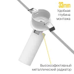 Встраиваемый потолочный светильник LeDron SAGITONY R BASIC S40 W TRIAC