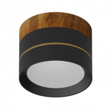 Потолочный светодиодный светильник LeDron BARREL BARREL Wooden Black