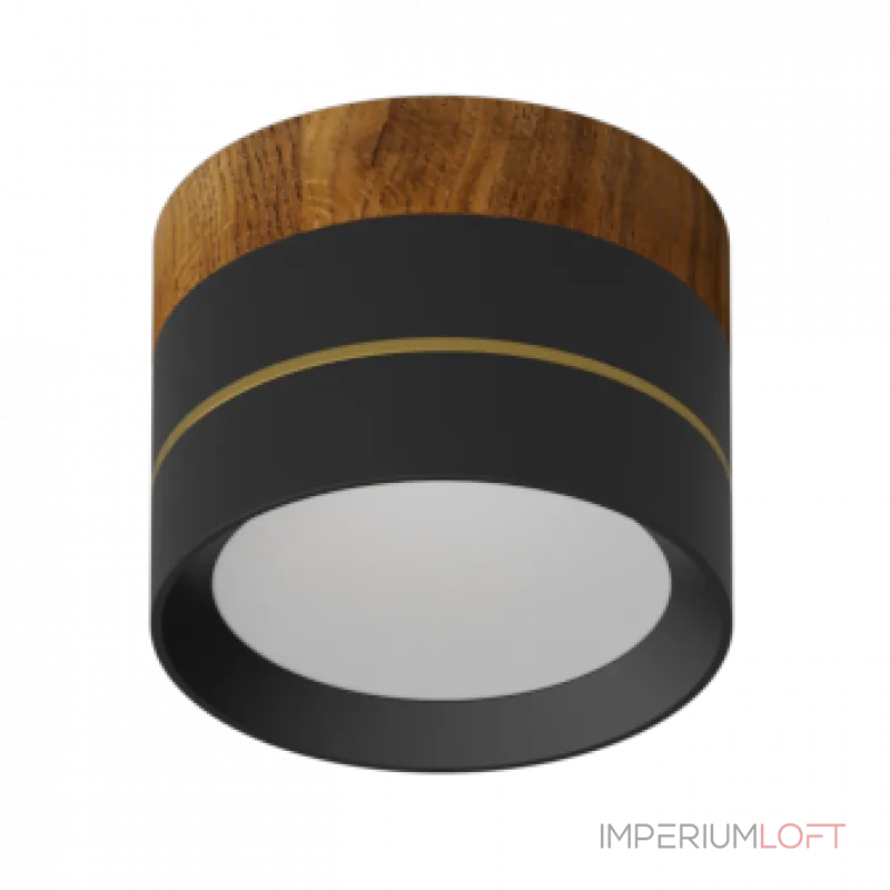 Потолочный светодиодный светильник LeDron BARREL BARREL Wooden Black